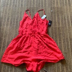 One piece red shorts medium from express brand new